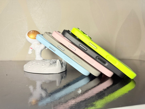 Colores Varios Tpu Con Tecnologia Magsafe, Incluye Mica 9d Azul Claro Ip12