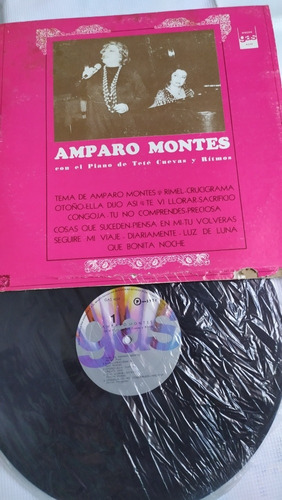Amparo Montes Con El Piano Dé Tete Cuevas Disco De Vinil 