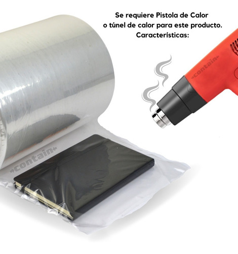 Imagen 2 de 7 de Rollo De Pelicula Termoencogible De Pvc Doble De 25 Cms