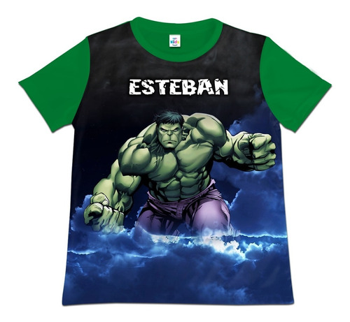 Franela Camisa Niño Hulk En Poliester