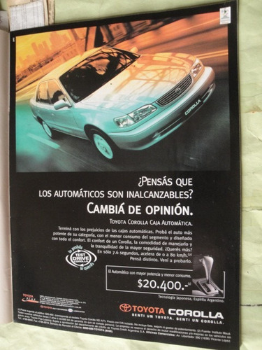 Publicidad Toyota Corolla Año 2001