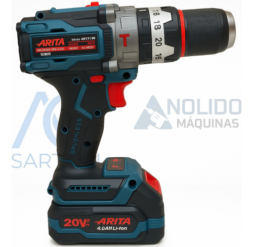 Parafusadeira E Furadeira De Impacto 20v Com 2 Baterias