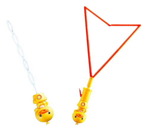 Patito Amarillo Con Forma De Bastón De Burbujas, Juguete Con