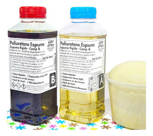 Espuma Poliuretano Expansiva. Rígida Gran Rendimiento - 1 Kg