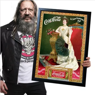 Poster Quadro Com Moldura Coca Cola 05 A2 60x42cm