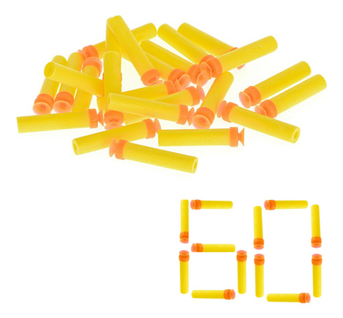 Refil Munição Balas P/ Lançador De Dardos Modelo Nerf 60 Un