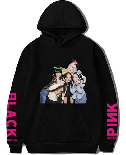 Sudadera Hoodie Con Gorro Black Pink Kpop + Regalo