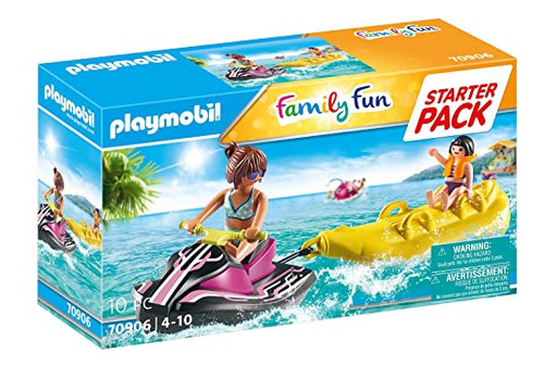 Paquete Inicial De Moto Acuática Con Banana Boat De Playmobi