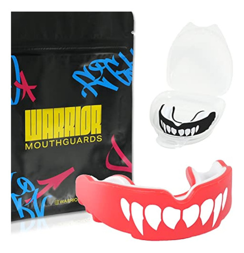 Warrior Mouthguard Beast Fang Boxing Mouthguard, Black Caged