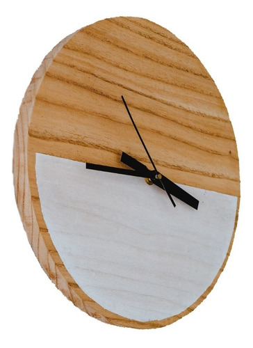 Reloj De Pared De Madera Ultra White - Paraiso - Microcentro