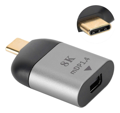 Adaptador Usb C 3.1 A Displayport 1.4 8k 60hz/4k 120hz