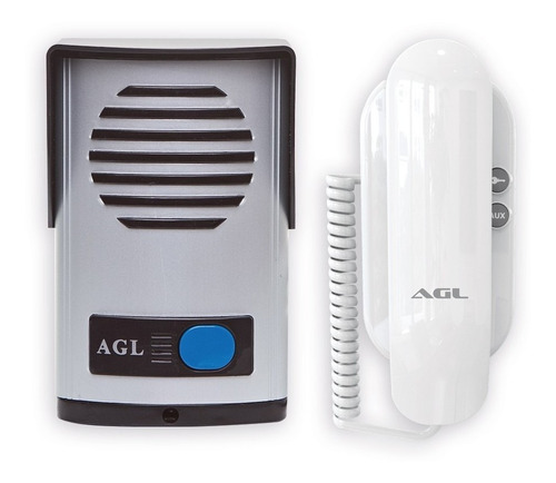 Kit Interfone Porteiro Eletrônico Agl P 100 Com Monofone