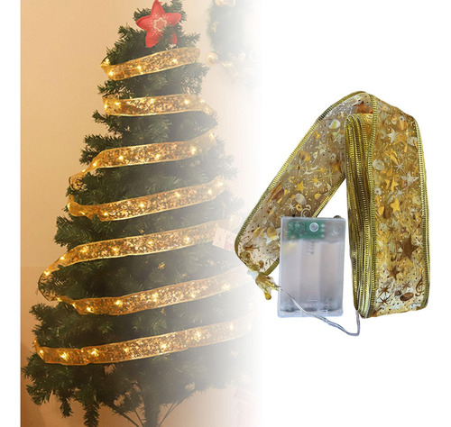 Cinta De Luz Led De Navidad, Cinta De Luz Para Árbol De 10m