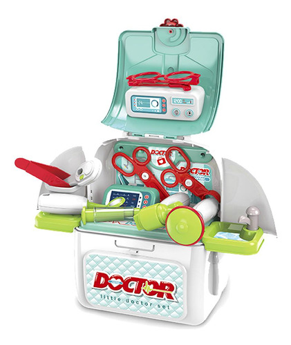 Mochila De Juguete Valija Doctor Con Accesorios