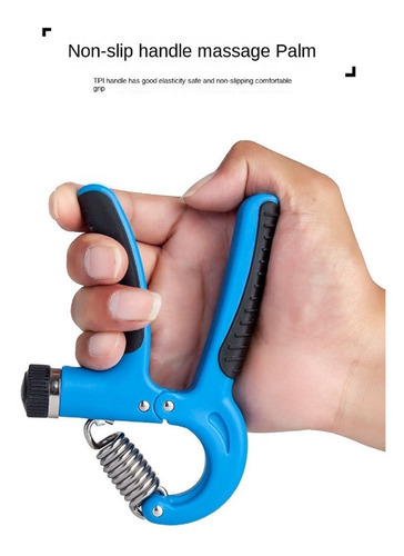 Handgrip Ajustável 5kg A 60kg Fisioterapia Academia Mão