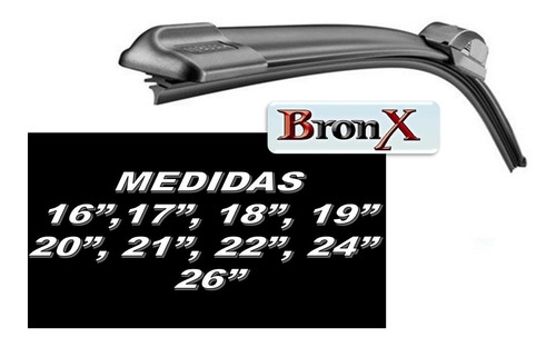 Paquete 12 Limpiabrisas Tipo Banana Varias Medidas Lb320 Off