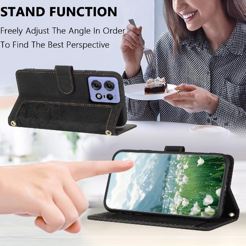 Funda Tipo Cartera For Motorola Edge 50 Pro Correa De Pu