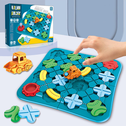 Juego De Mesa De Laberinto De Construcción De Carreteras Car