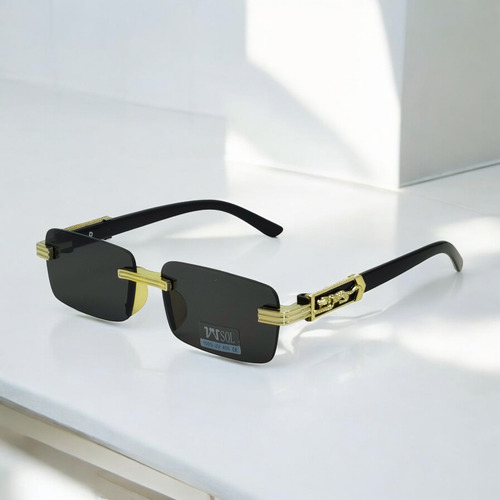 Set 3pc Lentes De Sol Estampado Leopaldo Neg Vvesol 1948248 Negro Negro Negro Negro
