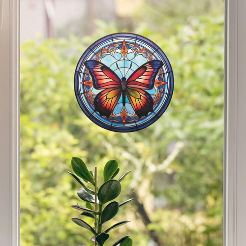 Etiqueta Engomada De La Ventana De De Cristal, Etiqueta