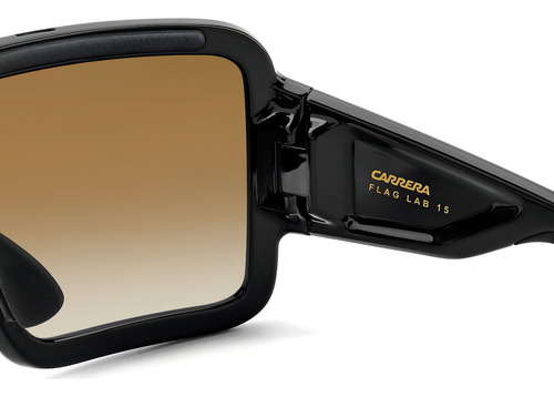 Lentes De Sol Carrera Flaglab15 80786 Special Edition Café Color de la lente Marrón claro degradado Color del armazón Negro