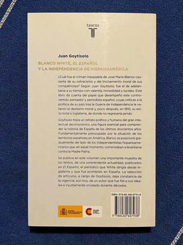 Blanco White El Español Y La Independencia De Hispanoamérica (Usado)