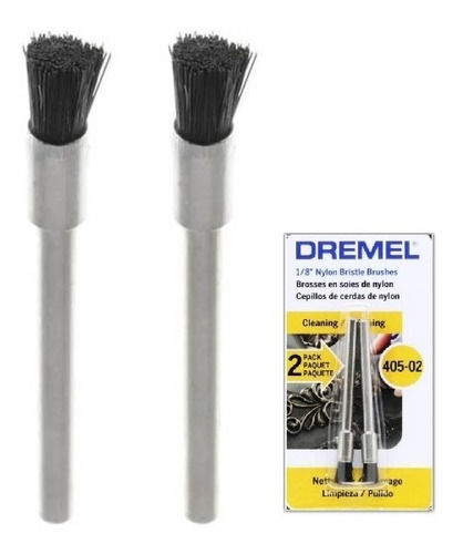 Cepillo De Cerdas Recto Dremel 405-02 - 1/8 Set X 2u - Fdn