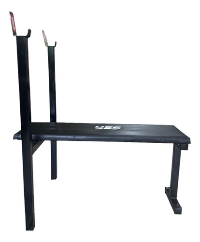 Banco Plano Con Soporte Para Barra Pesas Ejercicio Ssr Sport