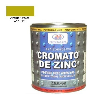 Fondo Cromato De Zinc Aya Alta Calidad Para Metales Galon