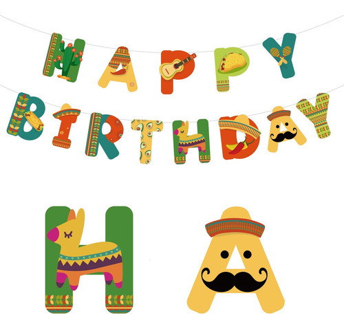 General General Banderín De Feliz Cumpleaños Para Colgar