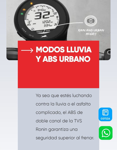Motocicleta Tvs Ronin 250