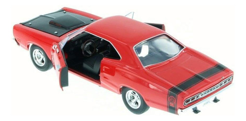 Motormax 1969 Dodge Coronet Super Bee Rojo Modelo De Coche A