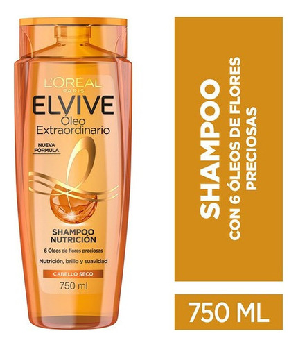 Shampoo Elvive Oleo Extraordinario Nutrición 750 Ml