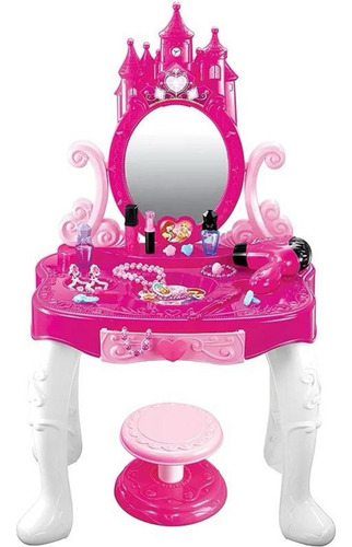 Juego Tocador De Niñas Con Espejo Accesorios De Princesa