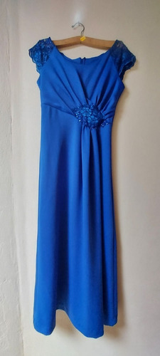 Imagen 1 de 5 de Vestido Azul Baile De Graduación