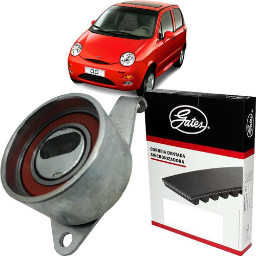 Imagem 2 de 10 de Kit Correia Dentada + Tensor Chery Qq 1.1 16v 2010 2011 2012