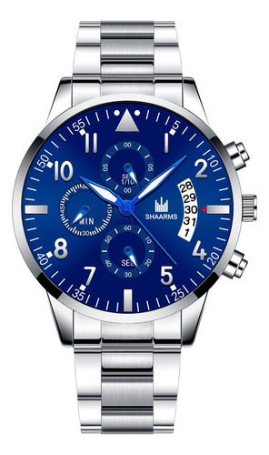 Relógio Esportivo Shaarms Masculino Aço Inox Pulseira