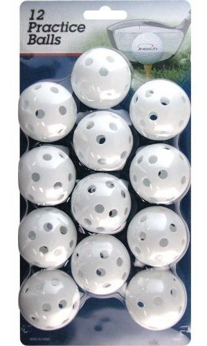 Intech Bolas De Golf Con Agujeros 12 Unidades