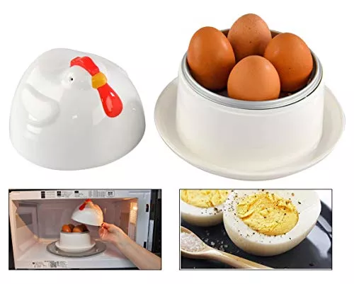 SET X 6 unidades de hervidor de huevos en silicona y pvc