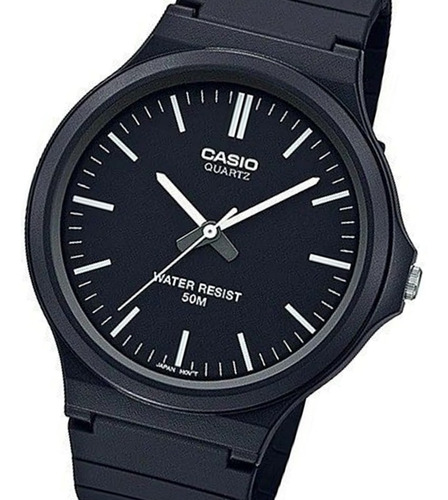 Reloj pulsera Casio MW-240-1E2V con correa de resina color negro