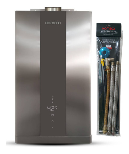Aquecedor Komeco Ko 36 Di Home 36 Litros Inox Glp Com Kit