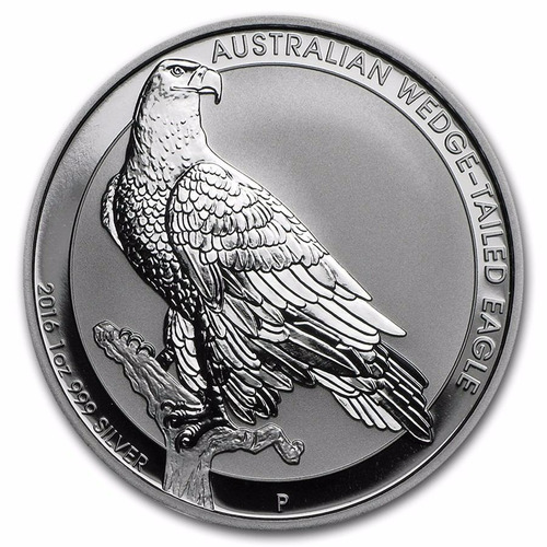Australia 2016 Moneda 1 Onza Plata Pura .999 Aguila. Cápsula