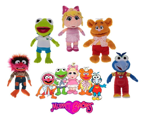 Peluches Muppet Babies Colección De 5 Personajes Originales