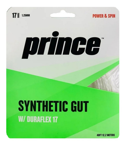 Set Cuerdas Prince Syn Gut Duraflex 17 (white)