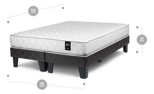 Imagen 2 de 5 de Rosen Cama Europea Ergo T King 180 X 200 Cm
