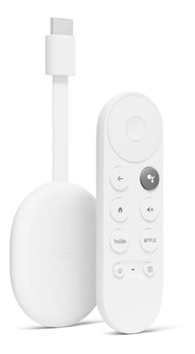 Google Chromecast Tv 4k Con Control De Voz Blanco Original 