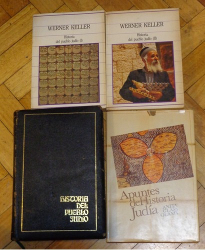 Lote De 4 Importantes Libros De Historia Del Pueblo Jud&-.