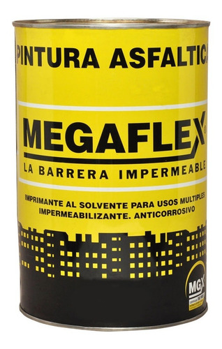 Pintura Imprimacion Asfaltica 4 Litros Megaflex - Rex