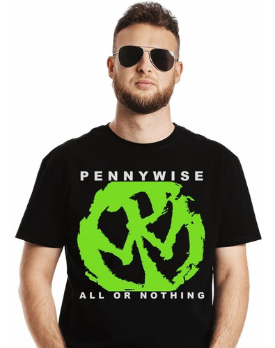 Polera Pennywise All Or Nothing Punk Impresión Directa