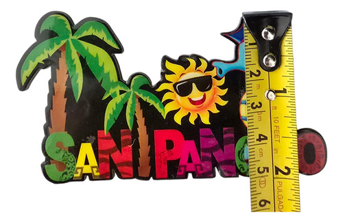 San Pancho Nayarit Iman Refri Mdf Souvenir Recuerdo Y859